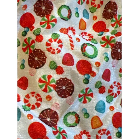 NWT Pleiades Holiday Dress Candy Print With Red Straps & Bow Sz 6 - Picture 7 of 8